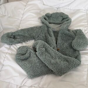 Carter's Soft Green Fleece Baby Hoodie